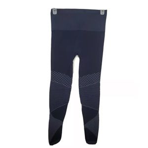 Spanx Look At Me Now Seamless Moto Leggings Blue Small
